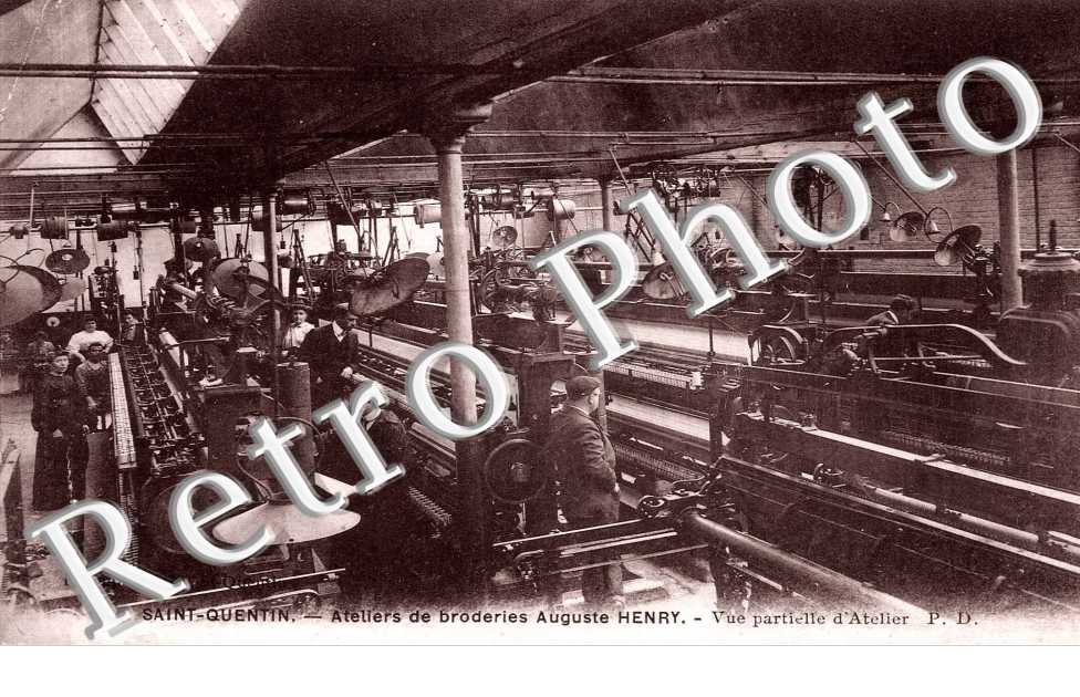 ateliers de broderies Auguste Henry  Vue partielle d'atelier