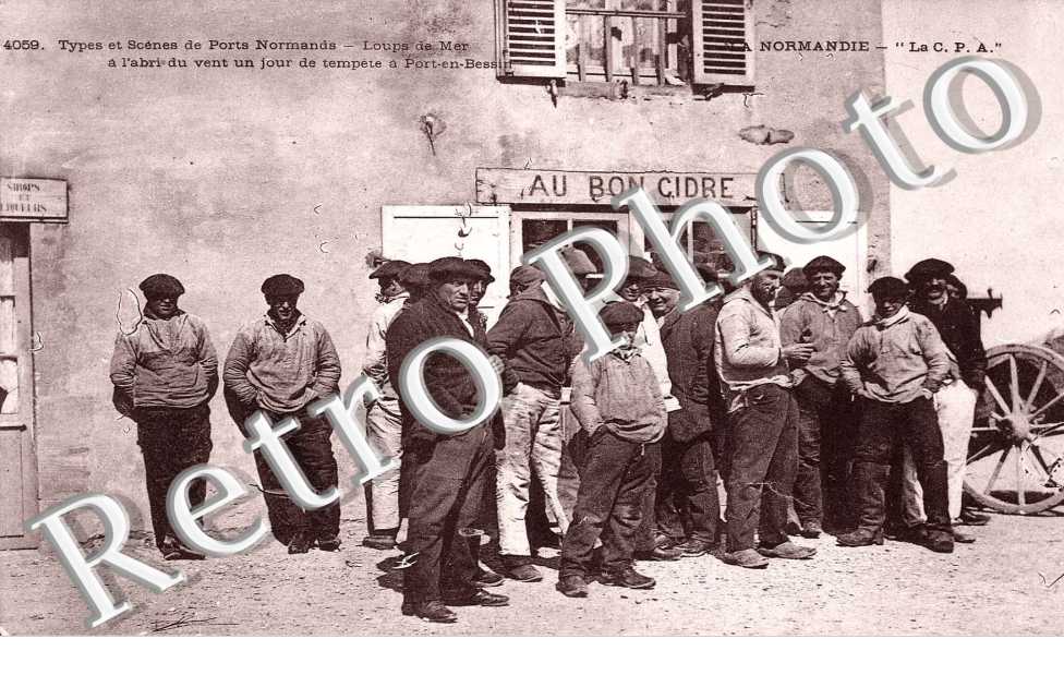 loups de mer a l'abri du vent un jour de tempete