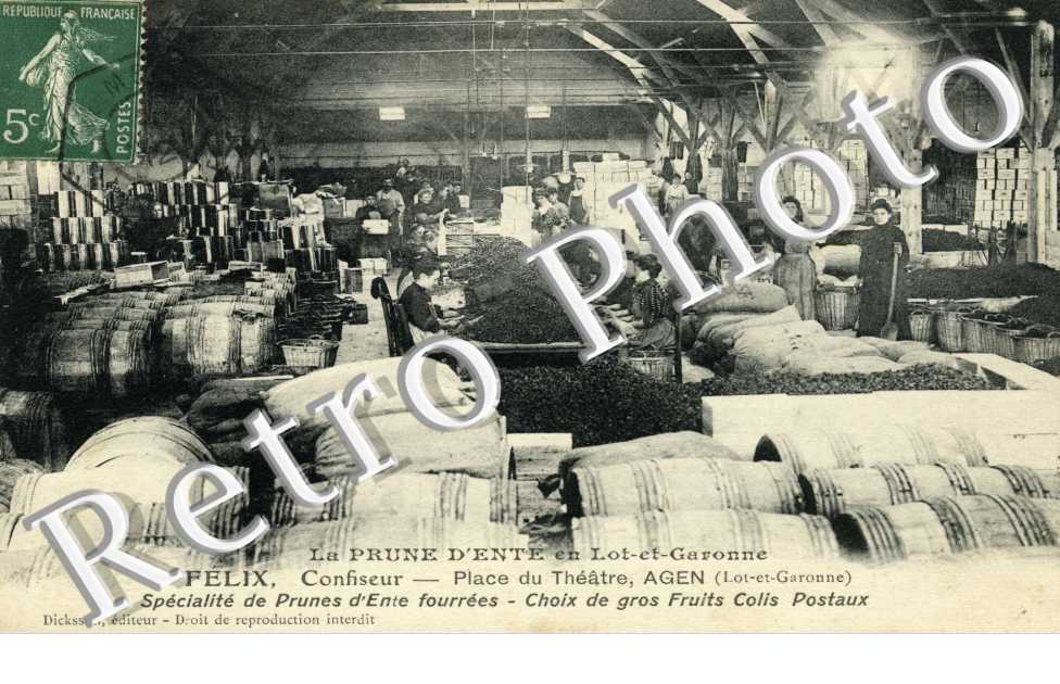 LA PRUNE D'ENTE EN LOT-ET-GARONNE. FELIX, Confiseur - PLace du Theatre