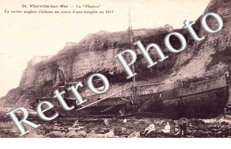 Le plaston Ce navire anglais s'echoua au cours d'une tempete en 1917