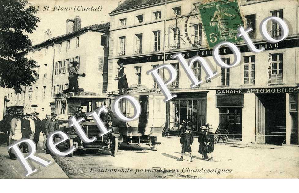 L'AUTOMOBILE PARTANT POUR CHAUDESAIGUES