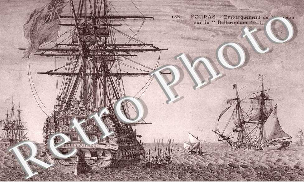 Embarquement de Napoleon sur le " Bellerophon "