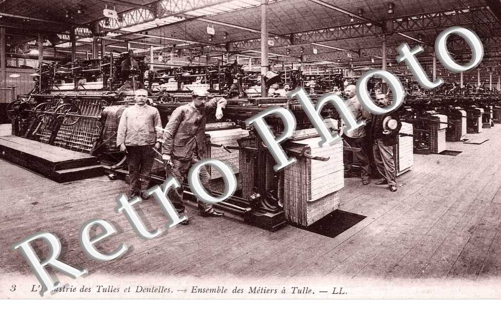 l'industrie des Tulles et Dentelles, ensemble des metiers a Tulle