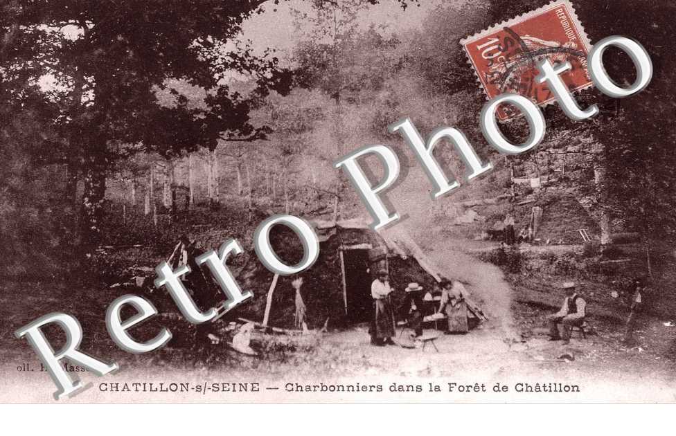 charbonniers dans la foret de Chatillon