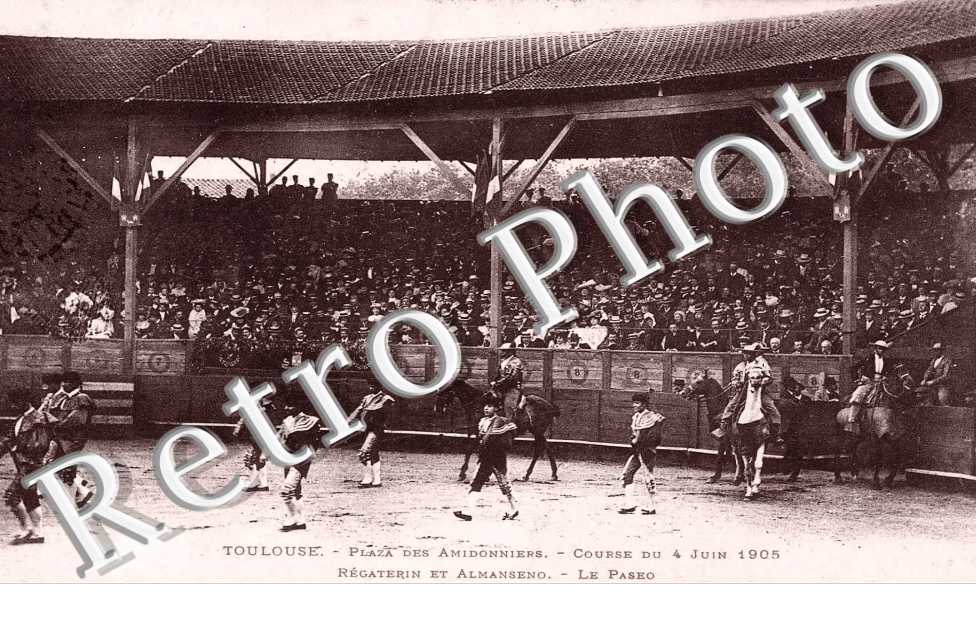 COURSE DU 4 JUIN 1905 place des Amidonniers Regaterin et Almanseno