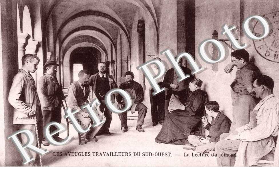 les aveugles travailleurs du sud ouest, la lecture du journal
