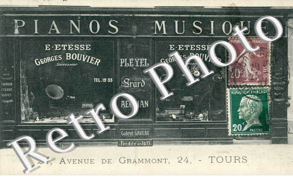 Pianos Musique E. Etesse Georges Bouvier - 24 avenue de Grammont