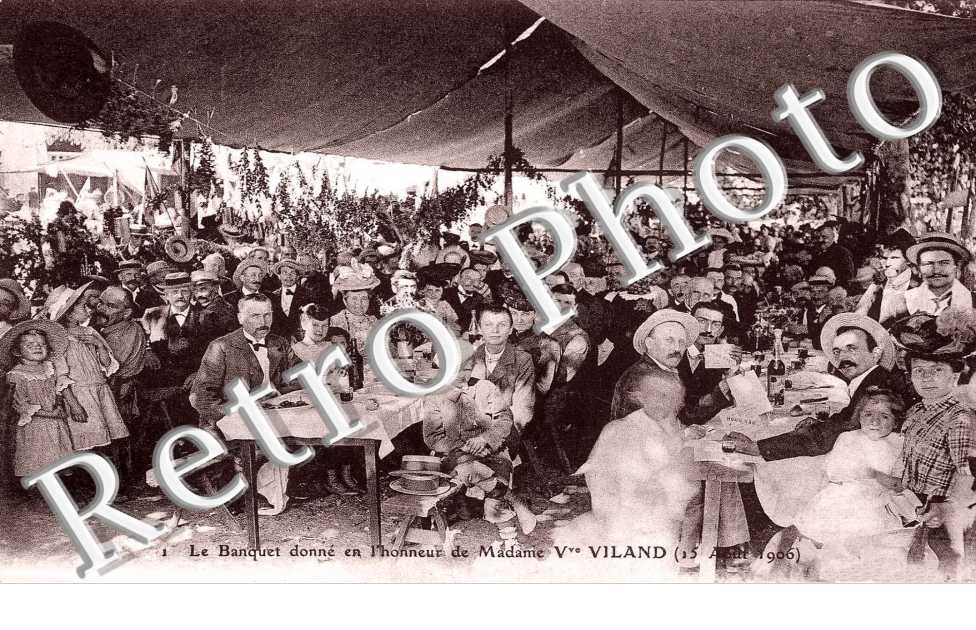 le banquet donne en l'honneur de Mme Vve Viland