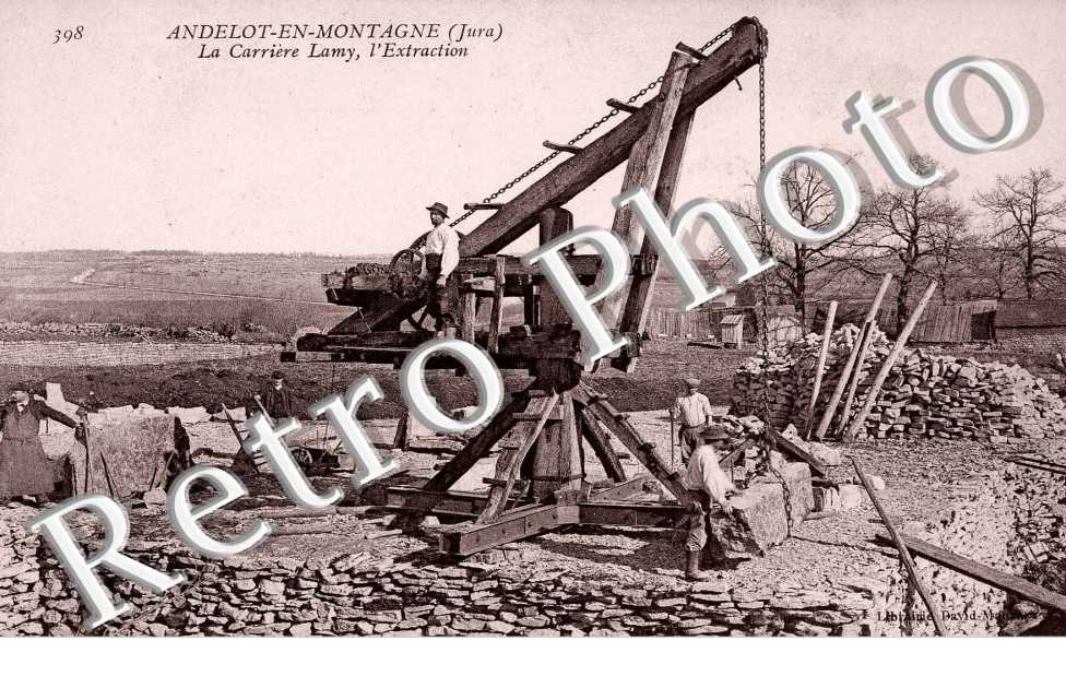 la carriere Lamy - l'extraction