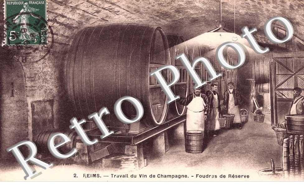 travail du vin de Champagne, foudres de reserve