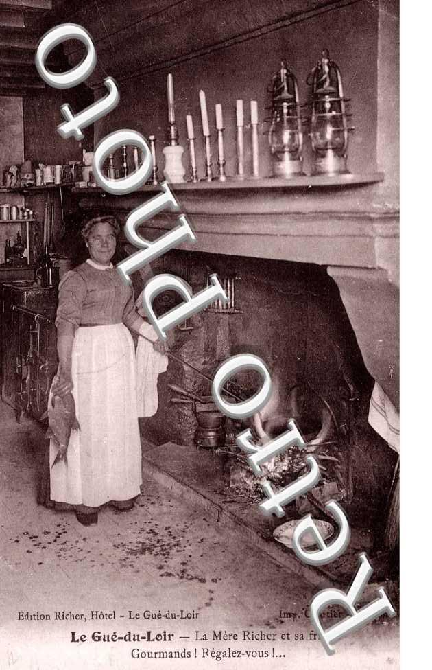 Le Gue du Loir - la mere Richer et sa friture