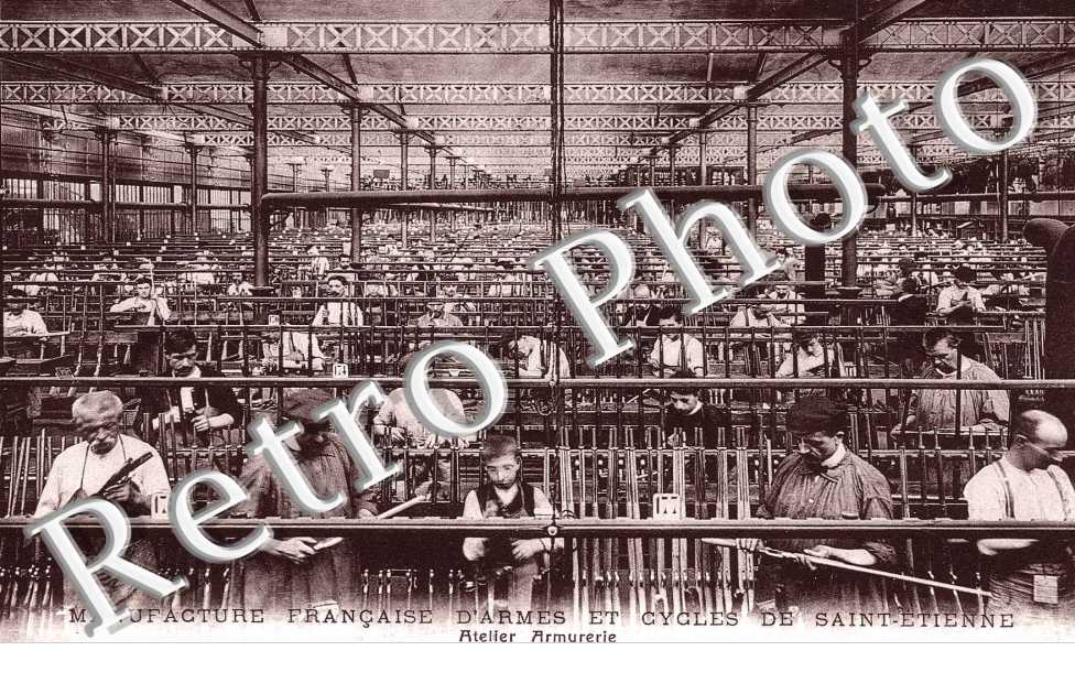 manufacture francaise d'armes et cycles de st etienne, atelier armurerie