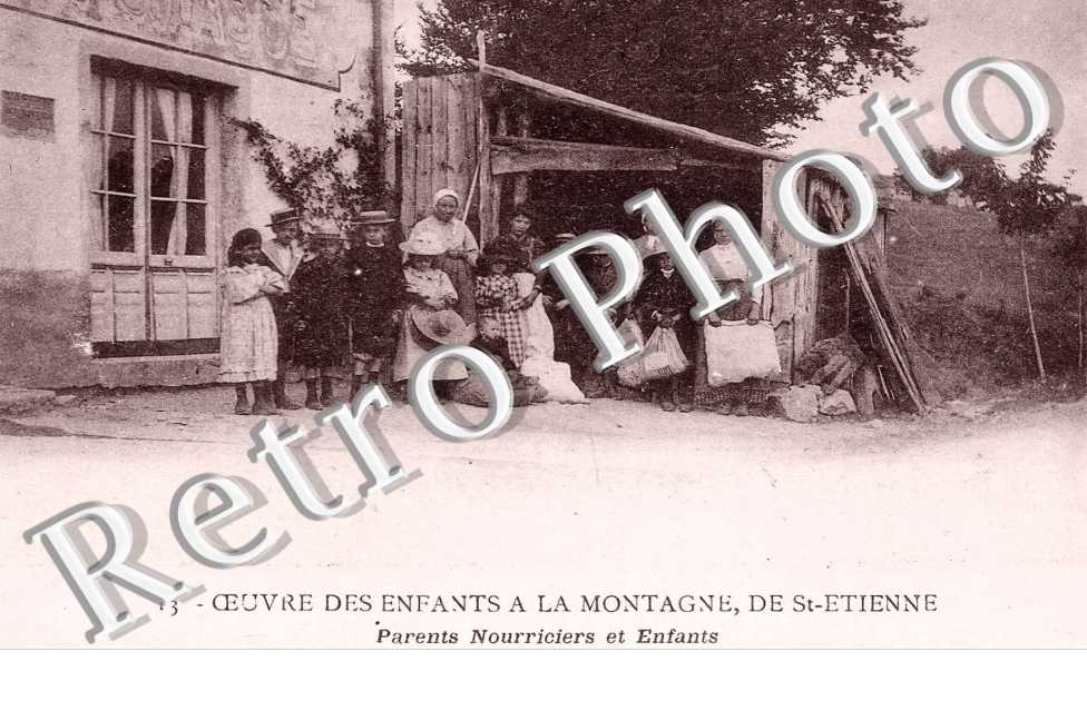oeuvre des enfants a la montagne de st etienne, parents nourriciers en enfants