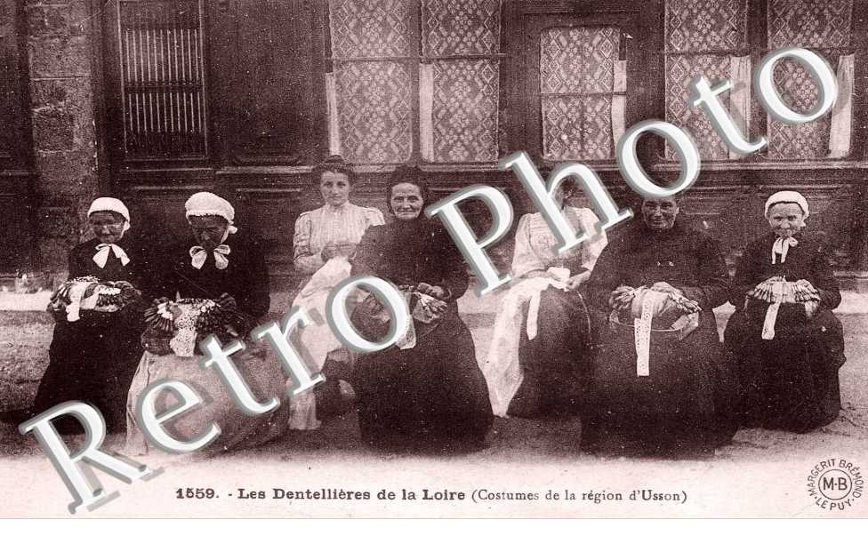 les dentellieres de la loire (costumes de la region d'usson)