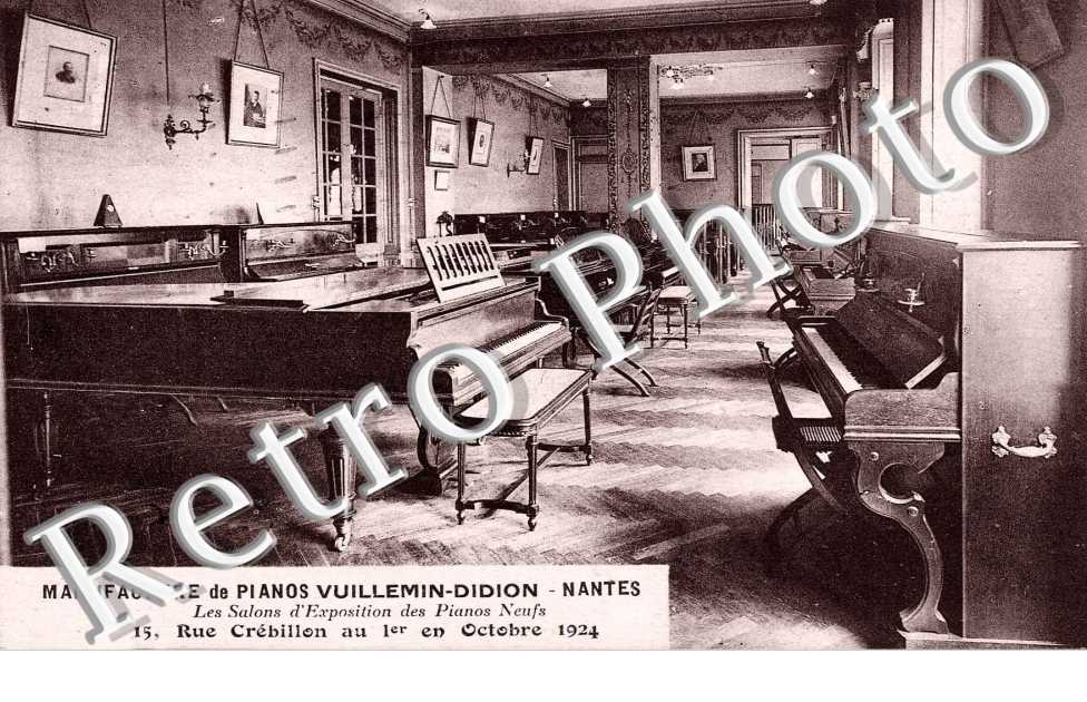 Manufacture de pianos Vuillemin-Didion 15 rue Crbillon au 1er octobre 1924