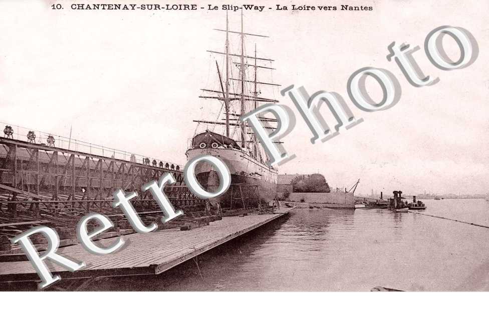 chantenay sur loire, le slip-way, la loire vers nantes