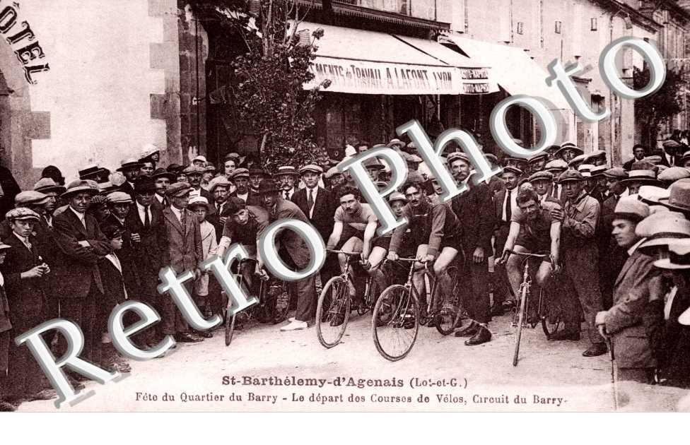 Fete du quartier du Barry - depart des courses de velo - cyclisme - sport
