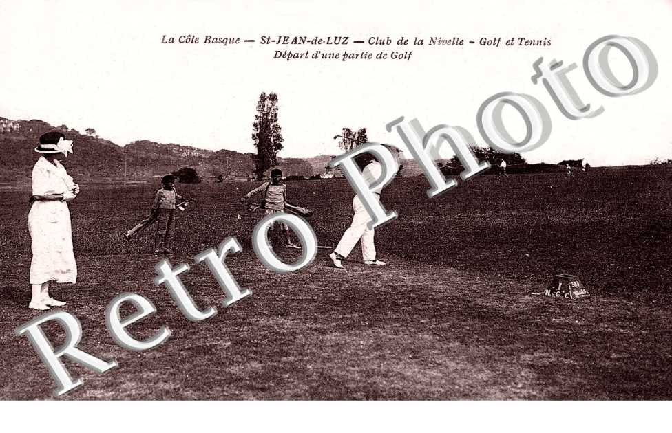 Depart d'une partie de golf - Club de la Nivelle Golf et tennis