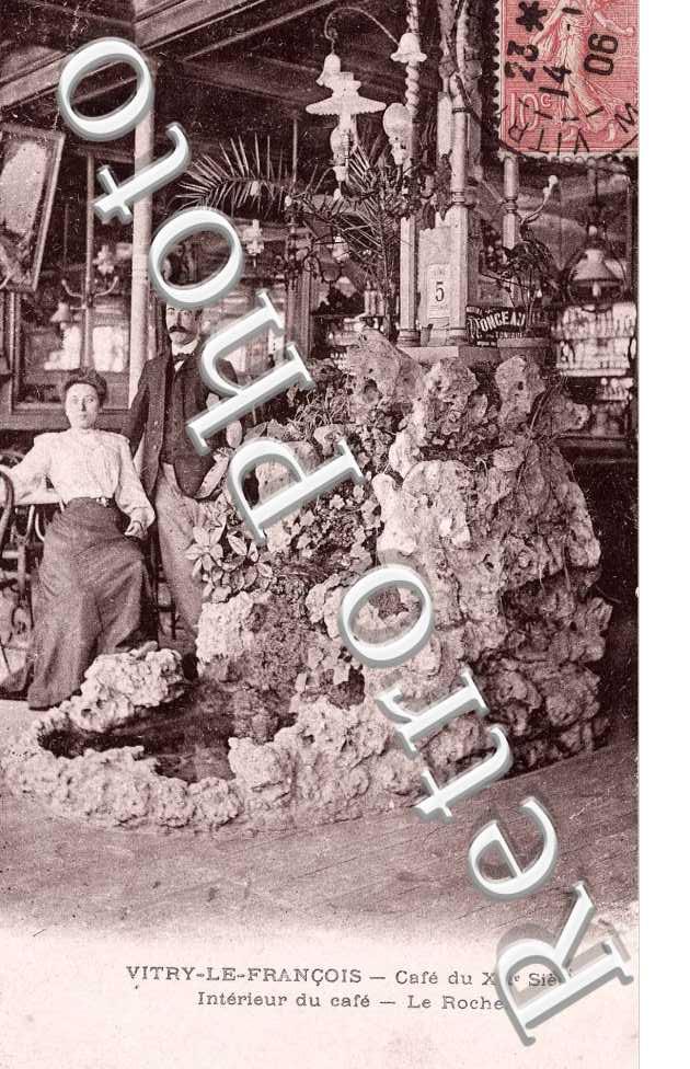 CAFE DU XXEME SIECLE  le rocher -  1906