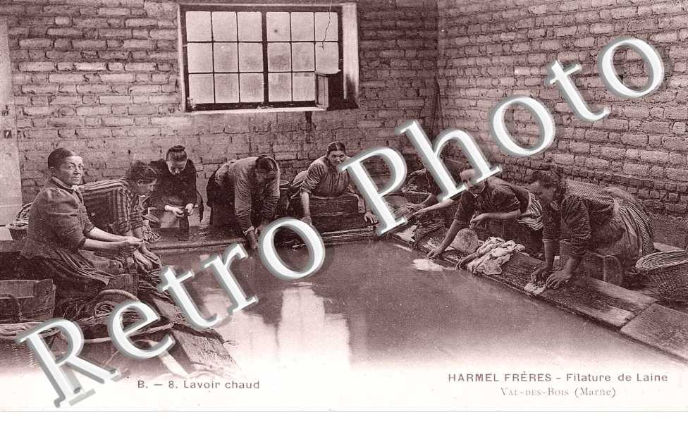 LAVOIR CHAUD Harmel Freres  Filature de laine  Val des Bois