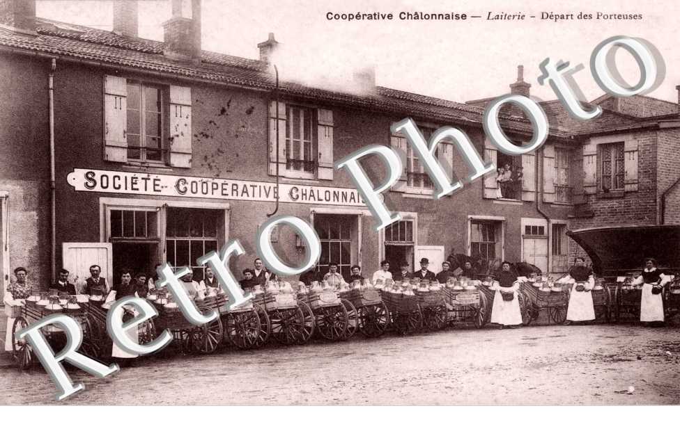 societe cooperative Chalonnaise - Laiterie - Depart des Porteuses