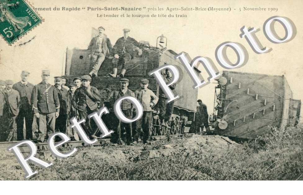 Deraillement du Rapide Paris Saint Nazaire - 5 novembre 1909