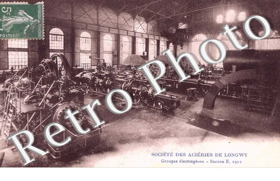 Societe des Acieries de Longwy - groupes electrogenes - station E, 1912