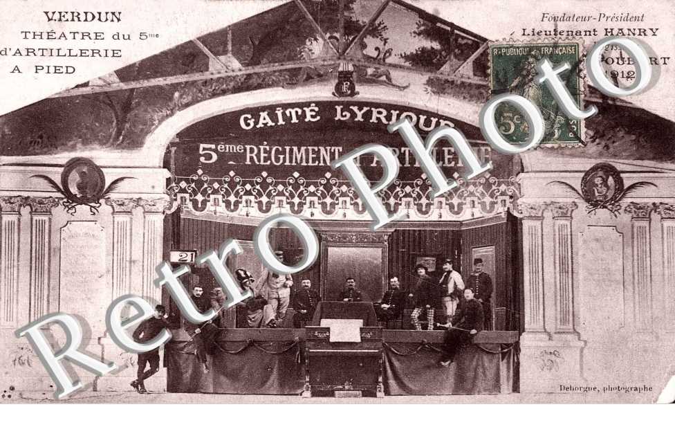 Theatre du 5° d'Artillerie a pied - Lieutenant Hanry fondateur