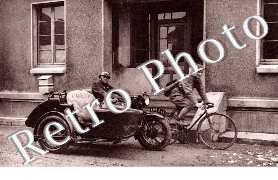 le Service Postal - Camp d'Ising - Side car