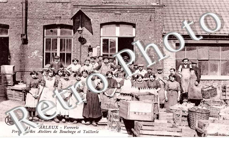 Verrerie Personnel des ateliers de bouchage et taillerie