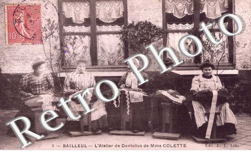 l' atelier de dentelles de Mme Colette