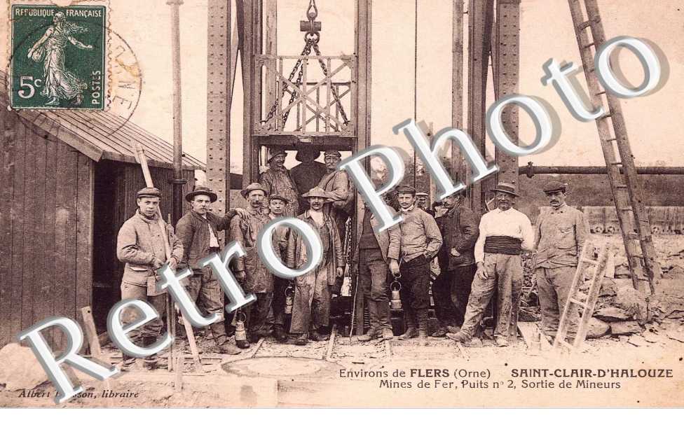 mines de fer, sortie de mineurs - puits n° 2