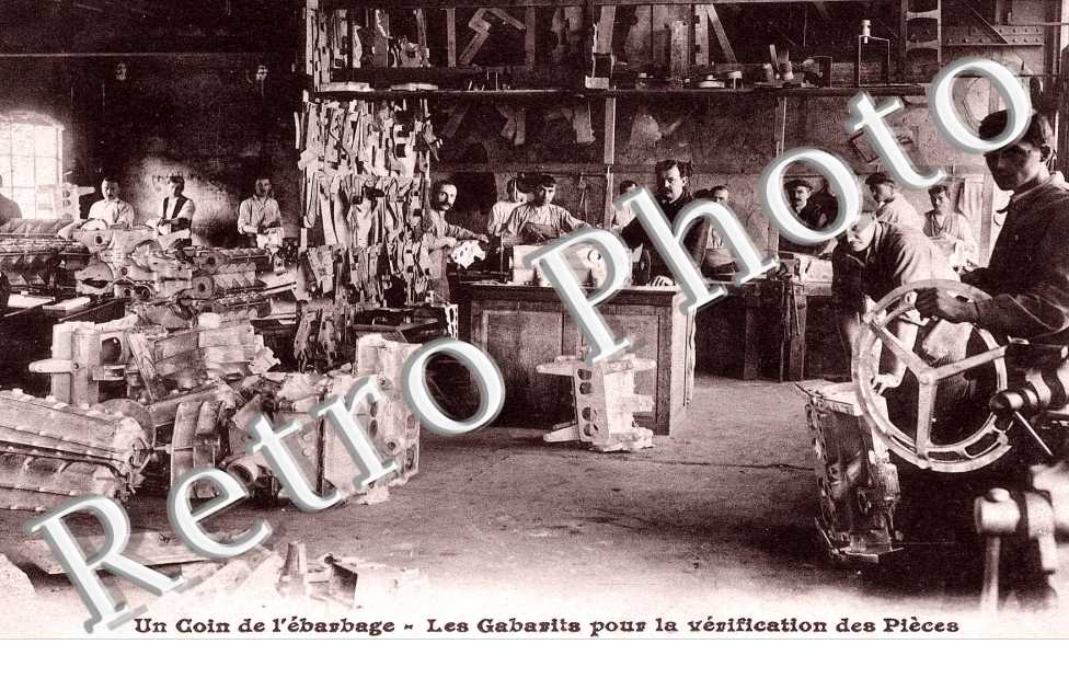 Un coin de l'ebarbage - Les gabarits pour la verification des pieces