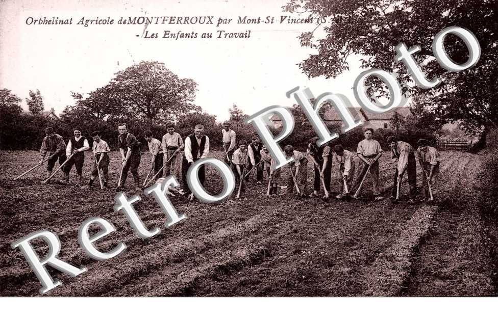 Orphelinat agricole de Montferroux - les enfants au travail
