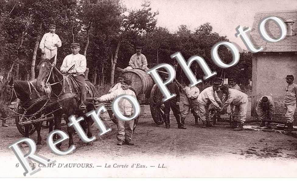 La corvee d'eau - attelage de chevaux