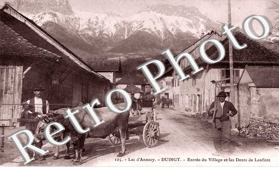 entrée du village et les dents de lanfont