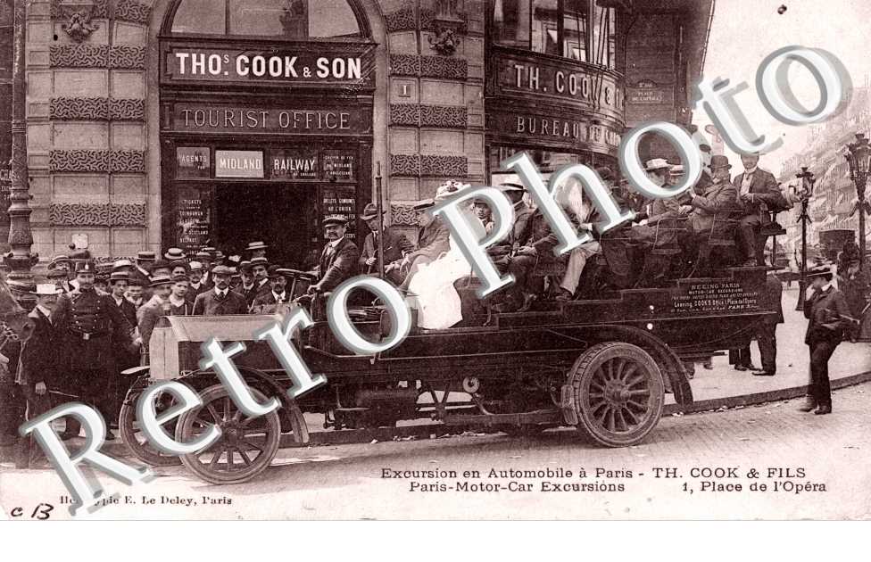Excursion en automobile a Paris - Thomas Cook & fils - 1  place de l'opera