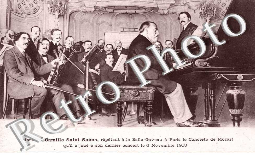 Monsieur Camille Saint Saëns repetant a la Salle Gaveau