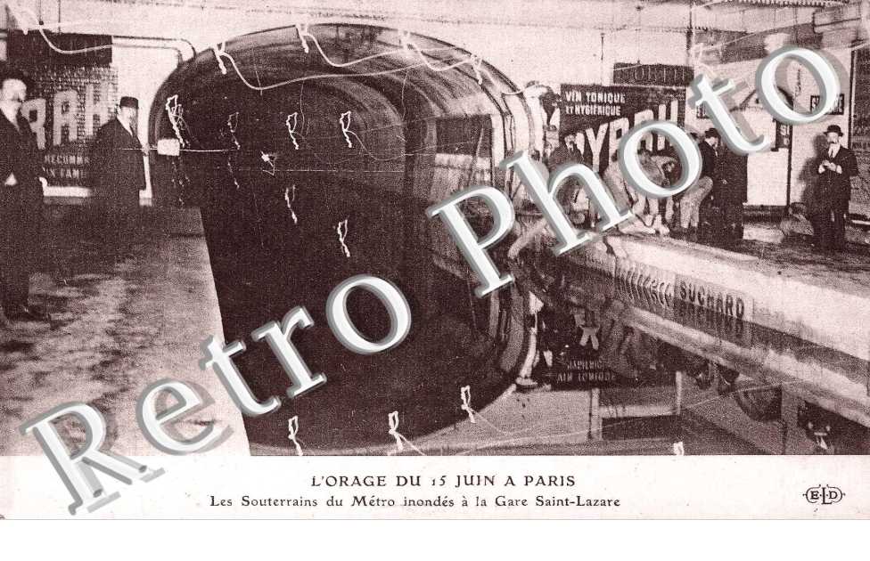 LES SOUTERRAINS DU METRO a la gare Saint Lazare