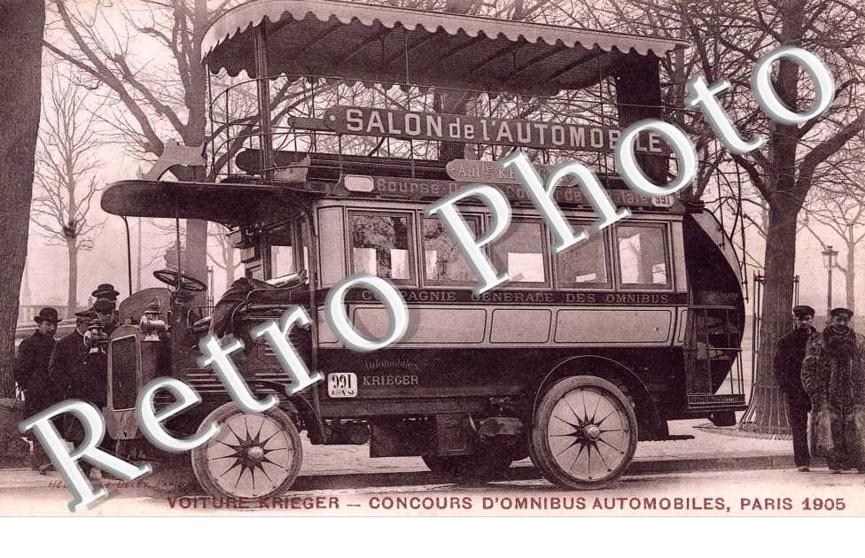 CONCOURS D'OMNIBUS AUTOMOBILES Paris 1905
