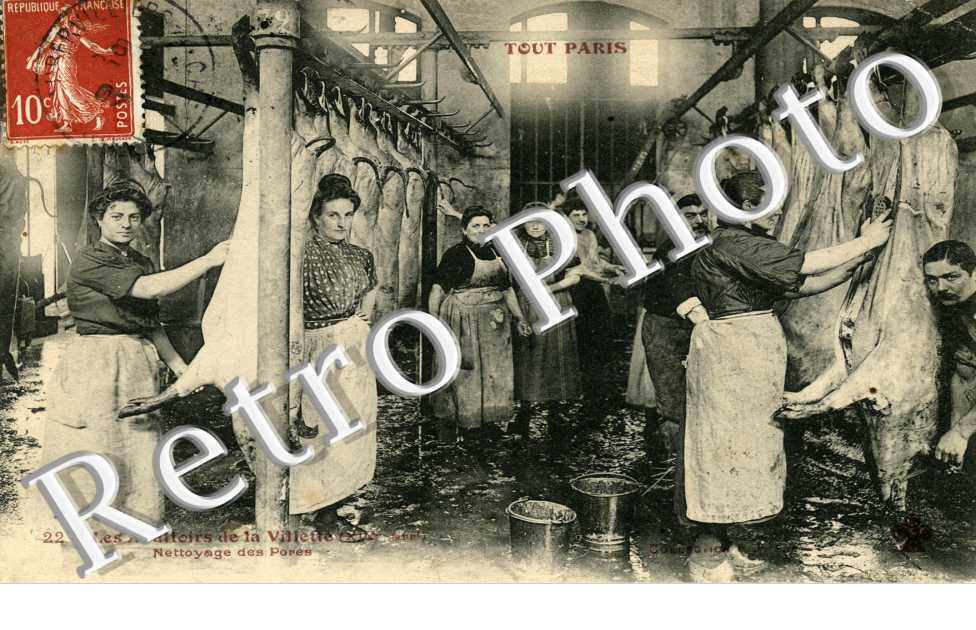 Les Abattoirs de la Villette Nettoyage des porcs