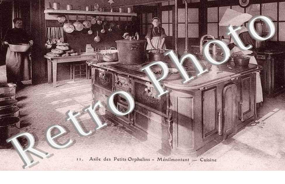 asile des petits orphelins Menilmontant CUISINE