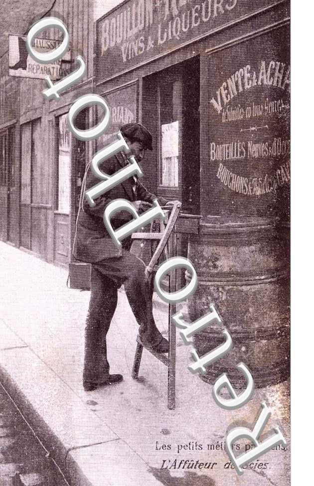 Les petits metiers parisiens L'affuteur de scies