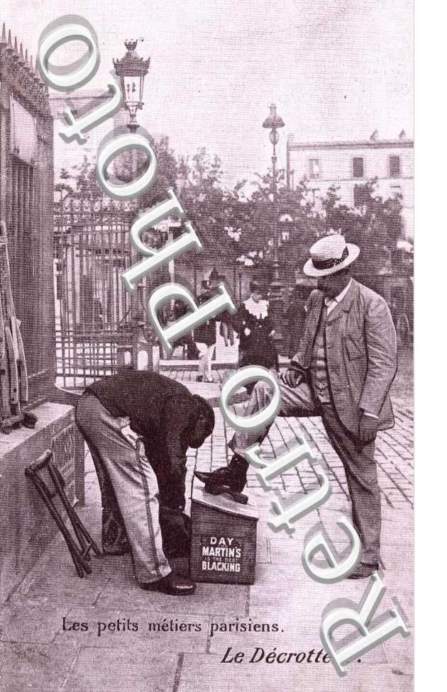les Petits metiers parisiens  Le  decrotteur