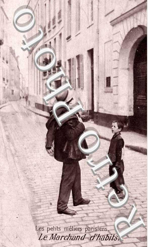 les petits metiers parisiens Le Marchand d'Habits