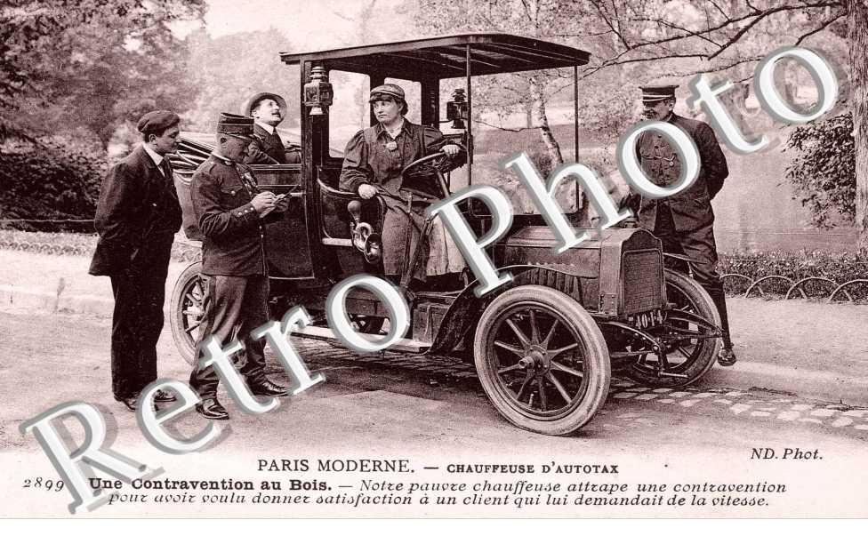 chauffeuse d'Autotax - Une contravention au bois