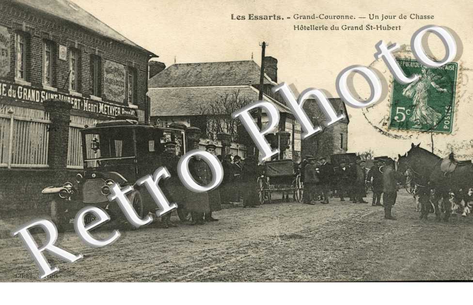 (les) Grand couronne  un jour de chasse - Hotellerie du Grand St-Hubert - automobile