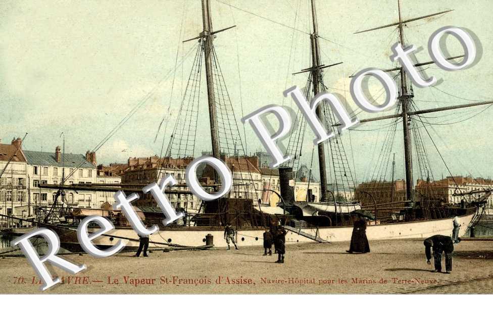 LE VAPEUR SAINT FRANCOIS D'ASSISE  navire Hopital pour les marins de Terre Neuve (bateau)