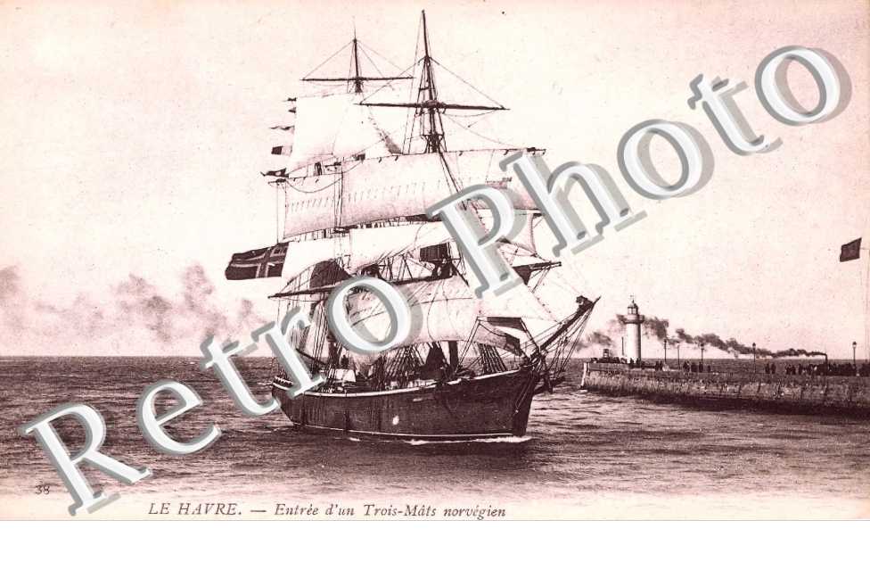 entree d'un Trois-mats norvegien (bateau)