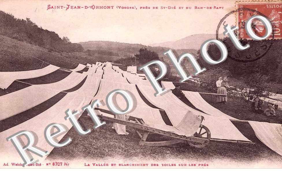 La Vallee et Blanchiment des toiles sur les pres